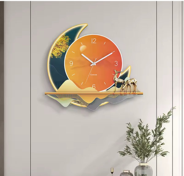 Nordic Wall Clocks Art Mural Modern Fashion - 图片 2