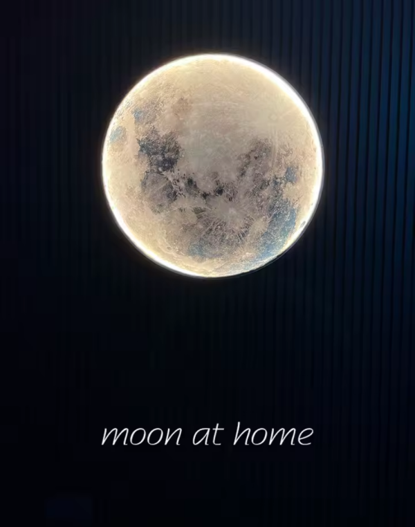 Moon wall lamp bedroom background wall ceiling lamp - 图片 2