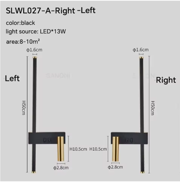 Modern Adjustable LED Wall Sconce For Bedroom - 图片 2