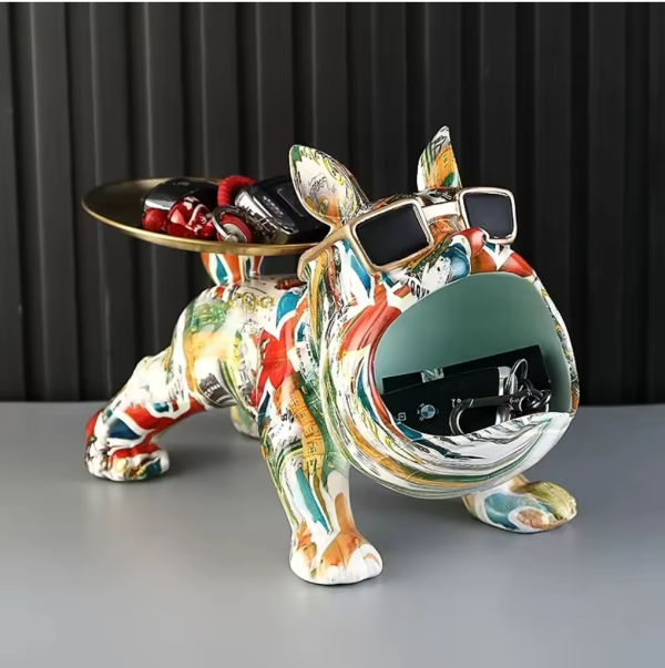 Resin French Bulldog Colorful Animal