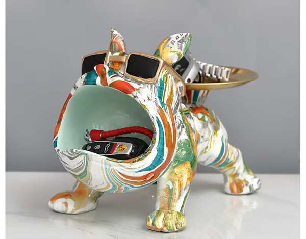 Resin French Bulldog Colorful Animal - 图片 2