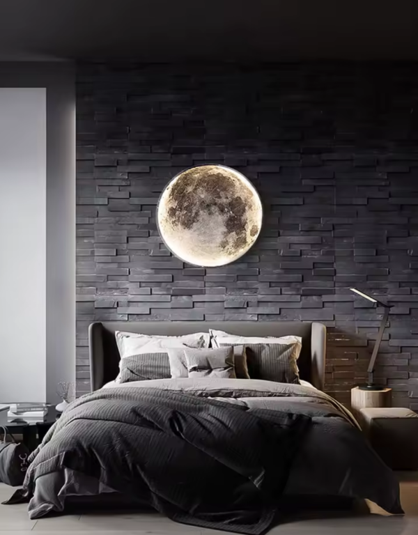 Moon wall lamp bedroom background wall ceiling lamp - 图片 3