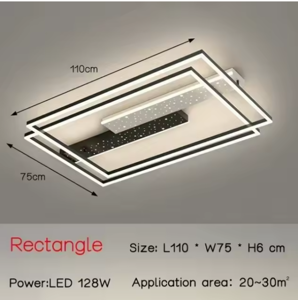 Modern  Design Square Led Ceiling Lamp - 图片 2