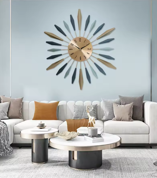 Mute Wall Clock for Living Room and Porch