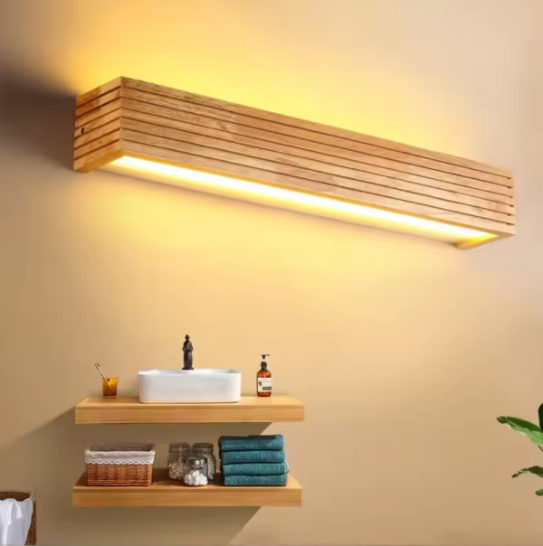 Nordic Simple Modern Wood Art Wall Lamp